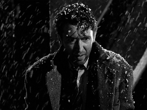 Try not to be moved by George Bailey as he peers into the darkness.